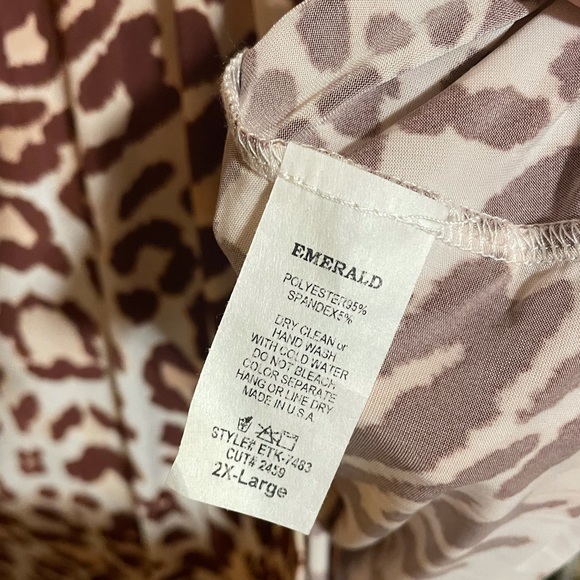 Animal Print Shirt Dress - Picture 5 of 5